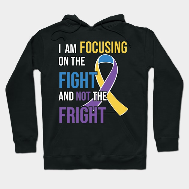 Bladder Cancer Awareness Ribbon for a Cancer Survivor Hoodie by jkshirts